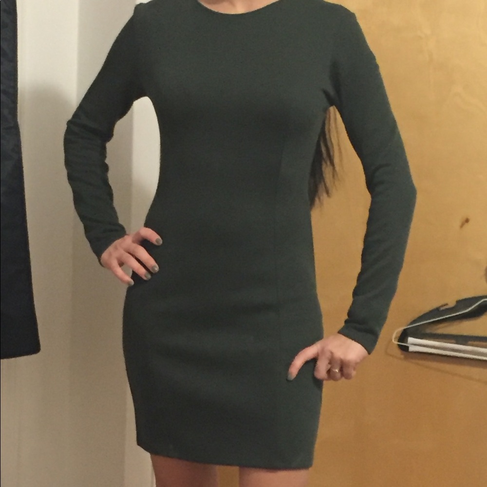 Olive green dress